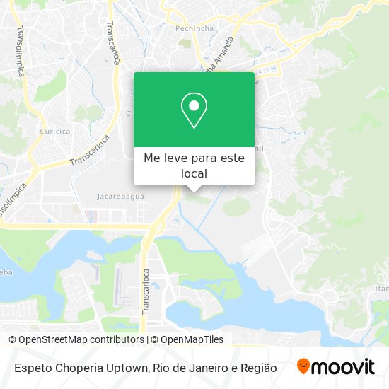 Espeto Choperia Uptown mapa