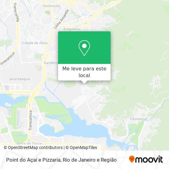 Point do Açaí e Pizzaria mapa