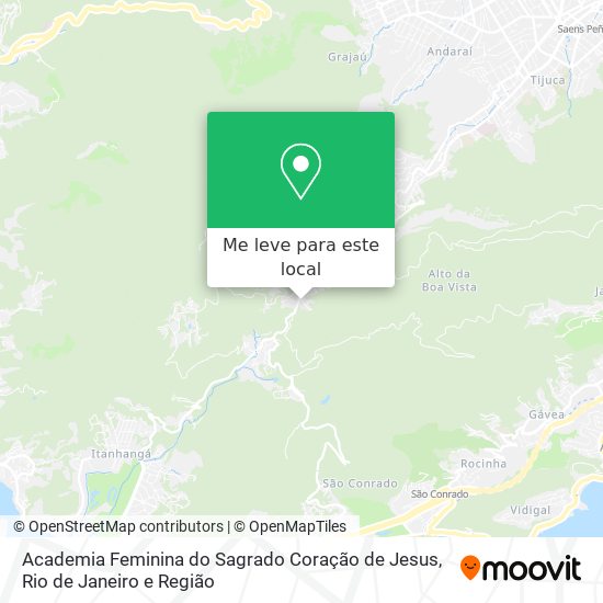 Academia Feminina do Sagrado Coração de Jesus mapa