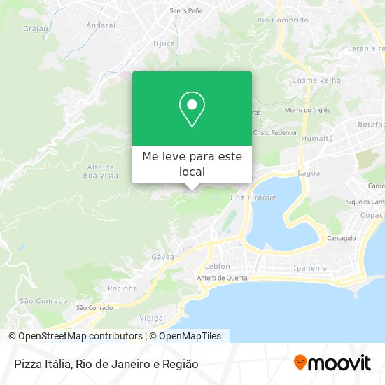 Pizza Itália mapa