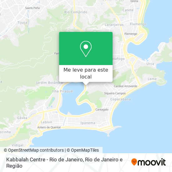 Kabbalah Centre - Rio de Janeiro mapa