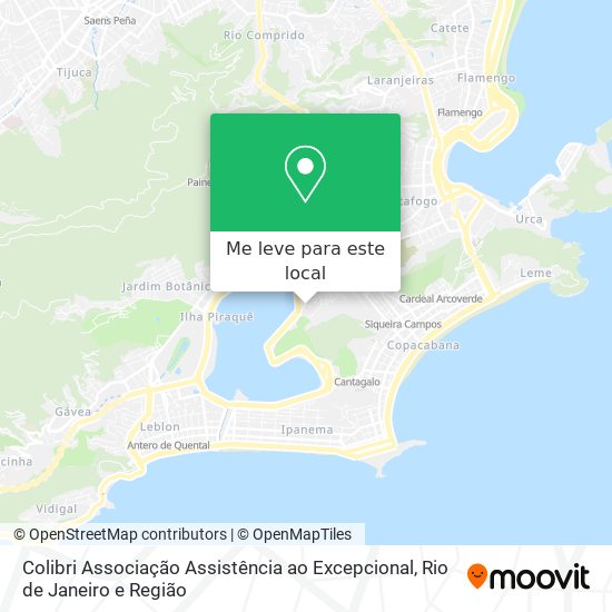 Colibri Associação Assistência ao Excepcional mapa