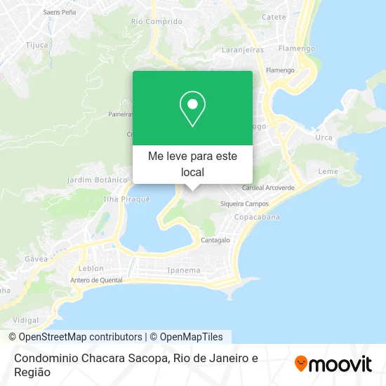 Condominio Chacara Sacopa mapa
