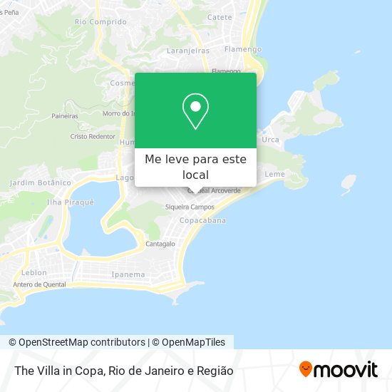 The Villa in Copa mapa