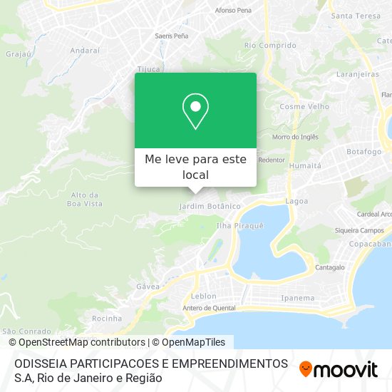 ODISSEIA PARTICIPACOES E EMPREENDIMENTOS S.A mapa