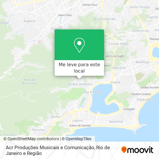 Acr Produções Musicais e Comunicação mapa