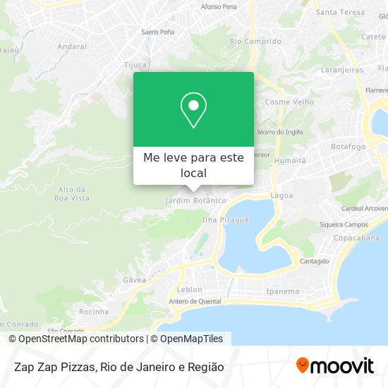 Zap Zap Pizzas mapa