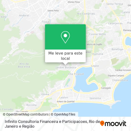 Infinito Consultoria Financeira e Participacoes mapa