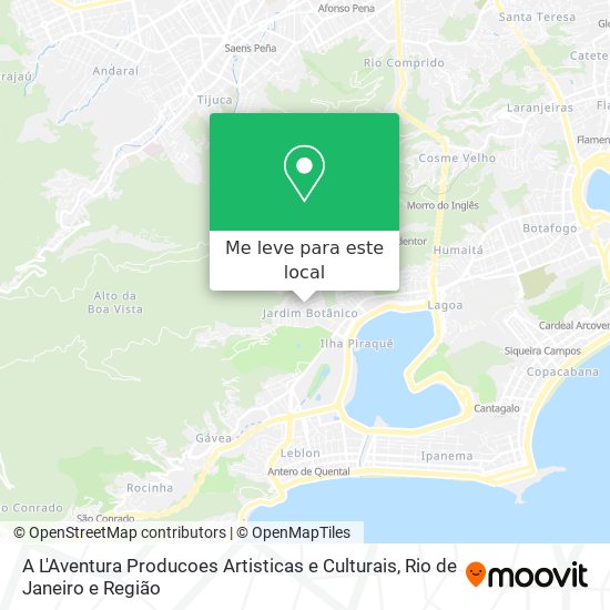 A L'Aventura Producoes Artisticas e Culturais mapa