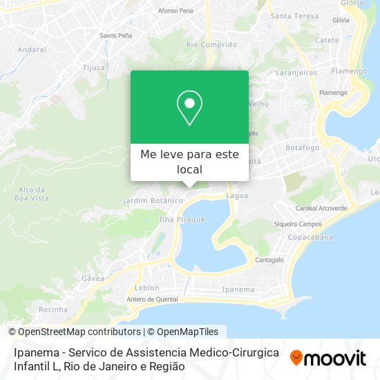 Ipanema - Servico de Assistencia Medico-Cirurgica Infantil L mapa