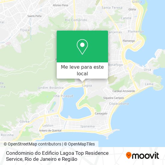 Condominio do Edificio Lagoa Top Residence Service mapa
