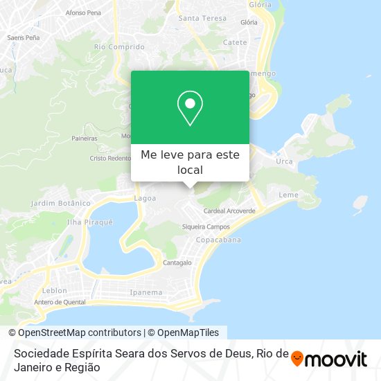 Sociedade Espírita Seara dos Servos de Deus mapa