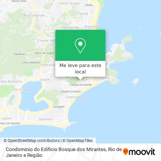 Condominio do Edificio Bosque dos Mirantes mapa