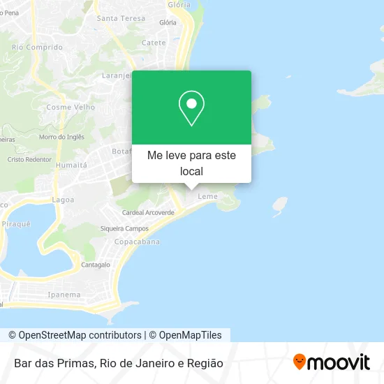 Bar das Primas mapa