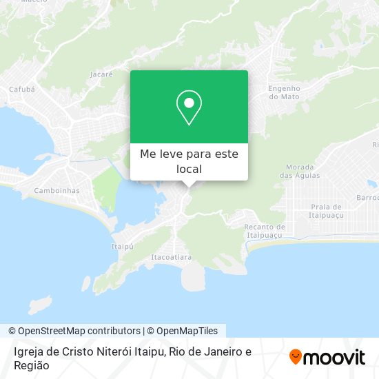 Igreja de Cristo Niterói Itaipu mapa