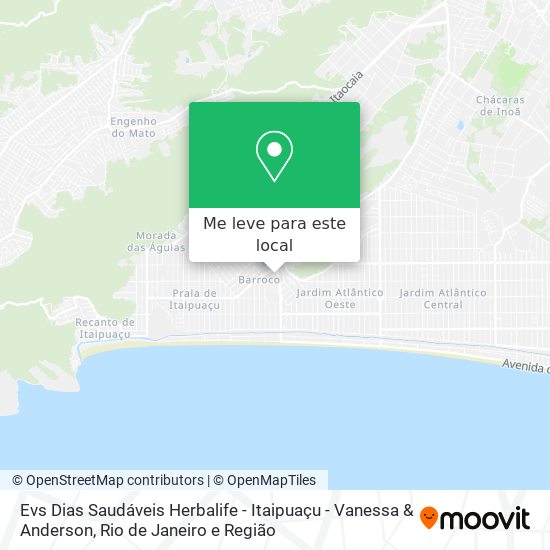 Evs Dias Saudáveis Herbalife - Itaipuaçu - Vanessa & Anderson mapa