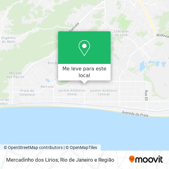 Mercadinho dos Lírios mapa