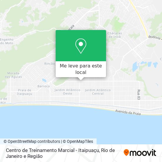 Centro de Treinamento Marcial - Itaipuaçu mapa