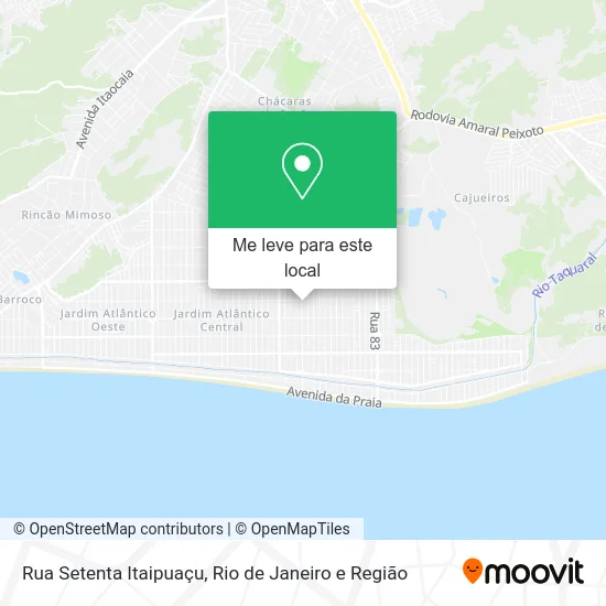 Rua Setenta Itaipuaçu mapa