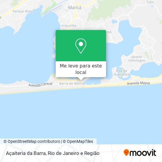 Açaíteria da Barra mapa