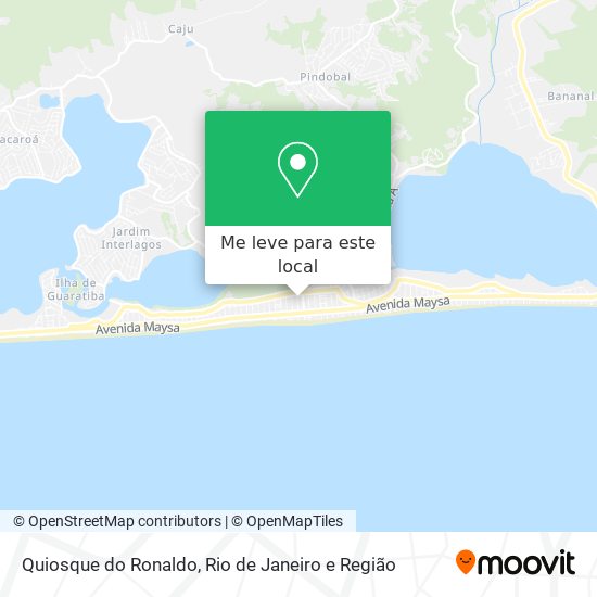 Quiosque do Ronaldo mapa