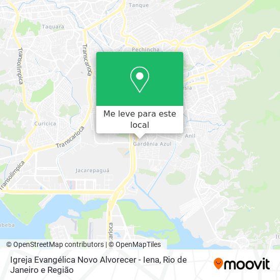 Igreja Evangélica Novo Alvorecer - Iena mapa