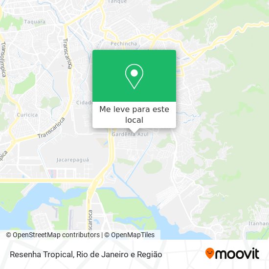 Resenha Tropical mapa