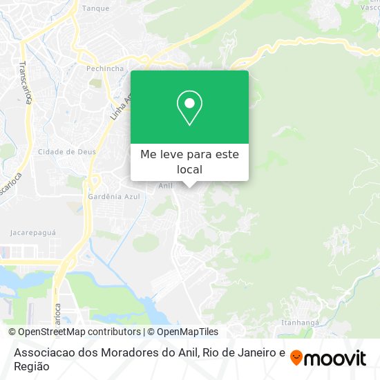 Associacao dos Moradores do Anil mapa