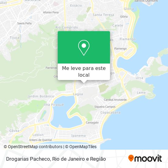 Drogarias Pacheco mapa