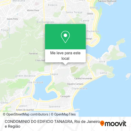 CONDOMINIO DO EDIFICIO TANAGRA mapa