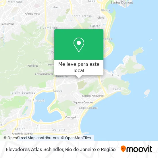 Elevadores Atlas Schindler mapa