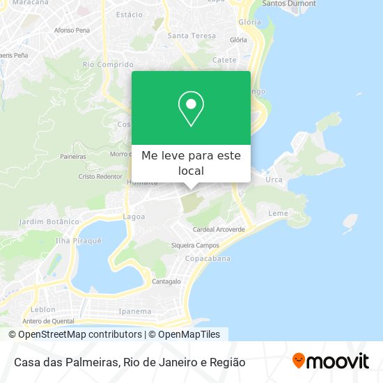 Casa das Palmeiras mapa
