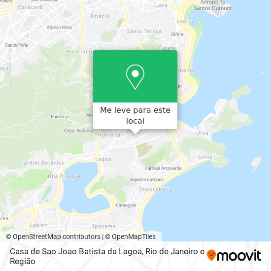 Casa de Sao Joao Batista da Lagoa mapa