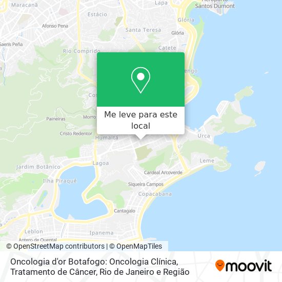 Oncologia d'or Botafogo: Oncologia Clínica, Tratamento de Câncer mapa