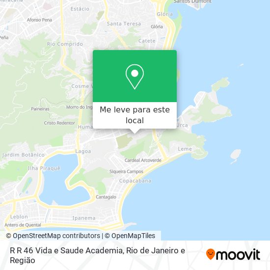 R R 46 Vida e Saude Academia mapa