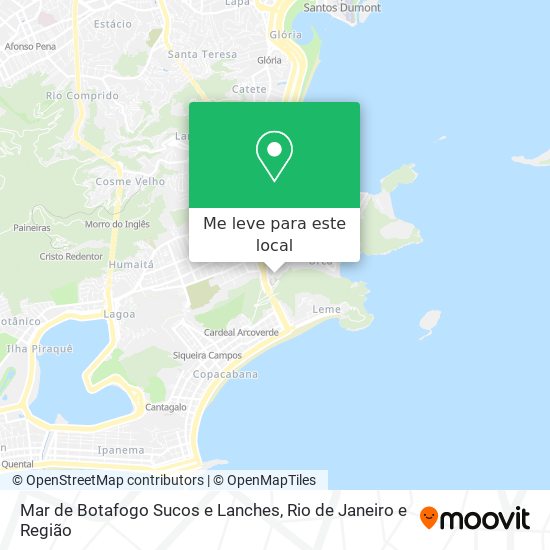 Mar de Botafogo Sucos e Lanches mapa