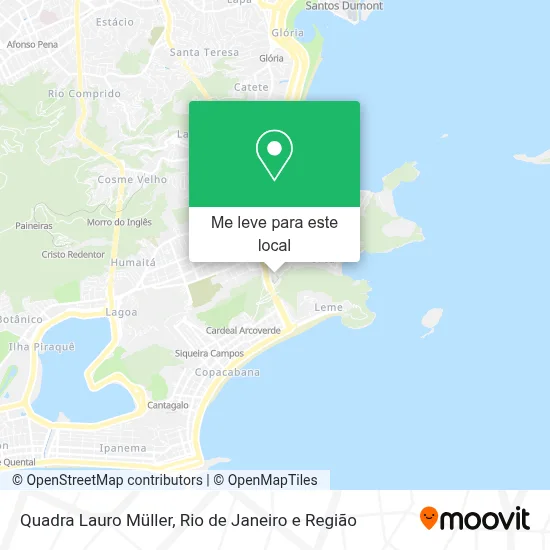 Quadra Lauro Müller mapa
