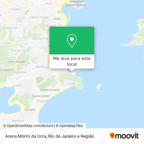 Arena Morro da Urca mapa