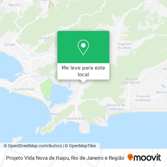 Projeto Vida Nova de Itaipu mapa