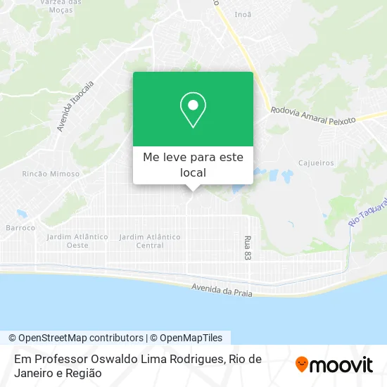 Em Professor Oswaldo Lima Rodrigues mapa