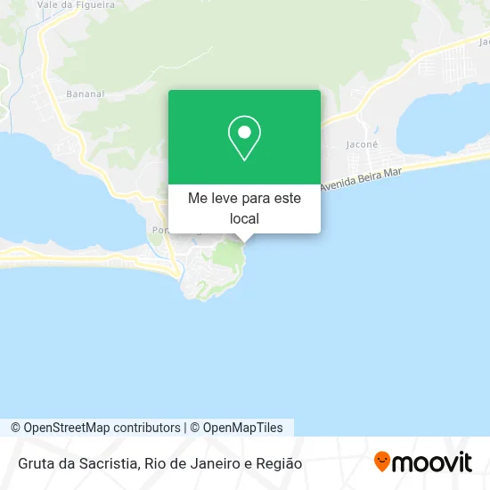 Gruta da Sacristia mapa