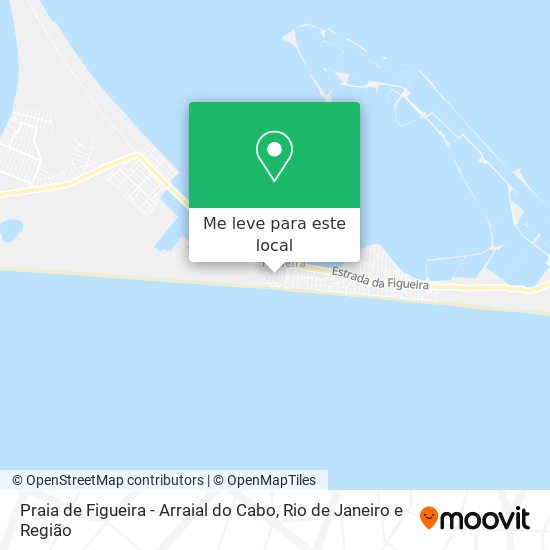Praia de Figueira - Arraial do Cabo mapa