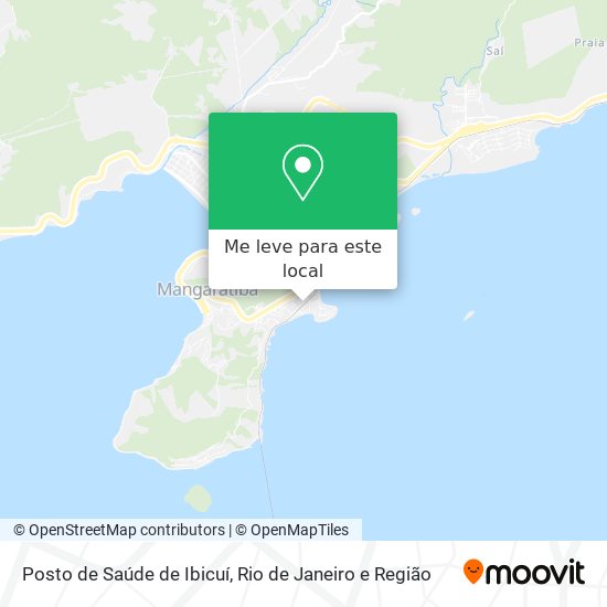 Posto de Saúde de Ibicuí mapa