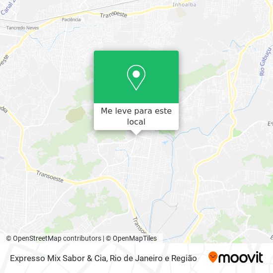 Expresso Mix Sabor & Cia mapa