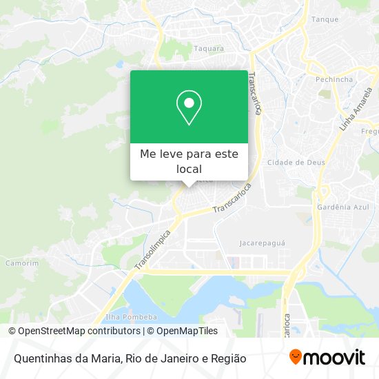 Quentinhas da Maria mapa