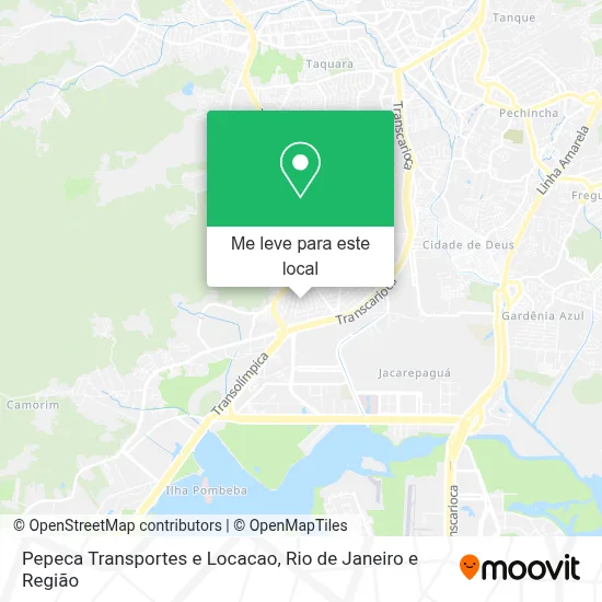 Pepeca Transportes e Locacao mapa