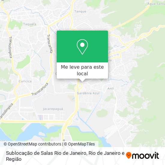 Sublocação de Salas Rio de Janeiro mapa