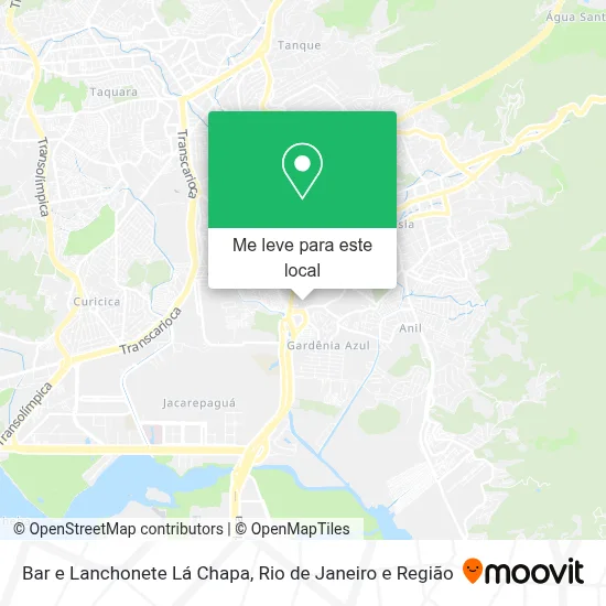 Bar e Lanchonete Lá Chapa mapa