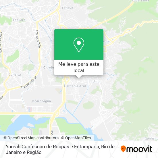 Yareah Confeccao de Roupas e Estamparia mapa