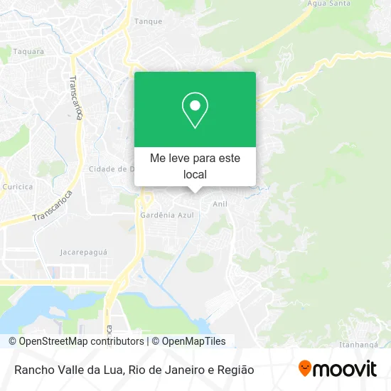 Rancho Valle da Lua mapa